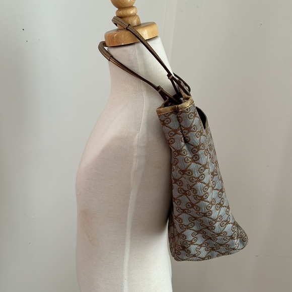 Anya Hindmarch Gray/Gold Fabric/Leather Tote - Picture 6 of 15